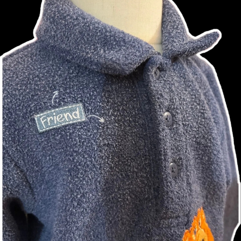 (Vtg) Bear In The Big Blue House Fleece Sweater - Picture 3 of 4